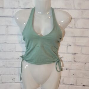 Hollister Ruched Cropped Halter Top Small